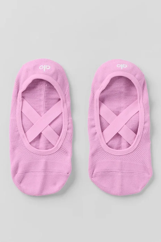 Pivot Barre-sokker for kvinner – Candy Heart Pink