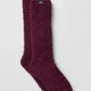 Plush Lush-sokker for kvinner – burgunder