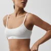 Pointelle-strikkegenser «Be Mine»-BH – Semi Sheer White