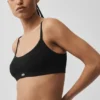 Pointelle Strikkegenser Be Mine-BH – svart