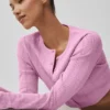 Pointelle-strikkegenser «Be Mine»-cardigan – Candy Heart Pink