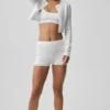 Pointelle-strikkegenser «Be Mine»-cardigan – halvgjennomsiktig hvit