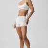 Pointelle-strikkegenser Be Mine Hot Short – Semi Sheer White