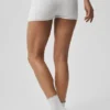 Pointelle-strikkegenser Be Mine Hot Short – Semi Sheer White