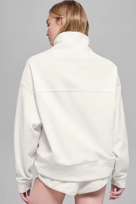 Polar Fleece Hazy-genser – elfenben