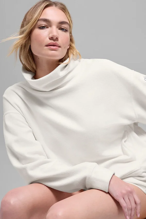Polar Fleece Hazy-genser – elfenben