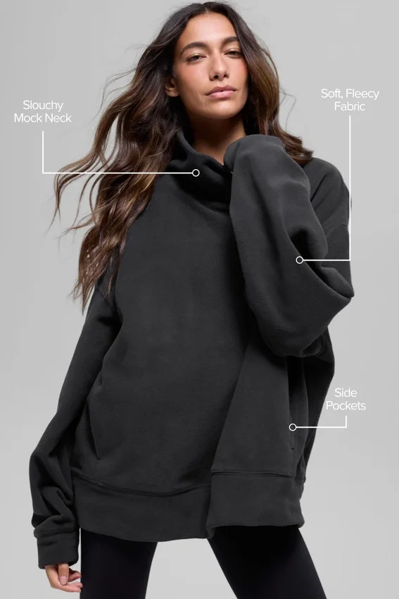 Polar Fleece Hazy Gensere – Svart
