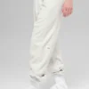 Polar Fleece High-Waist Retreat Jogger – hvit melert grå