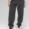 Polar Fleece High-Waist Retreat Jogger – Mørk melert grå