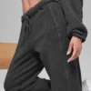 Polar Fleece High-Waist Retreat Jogger – Mørk melert grå