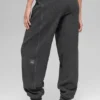 Polar Fleece High-Waist Retreat Jogger – Mørk melert grå