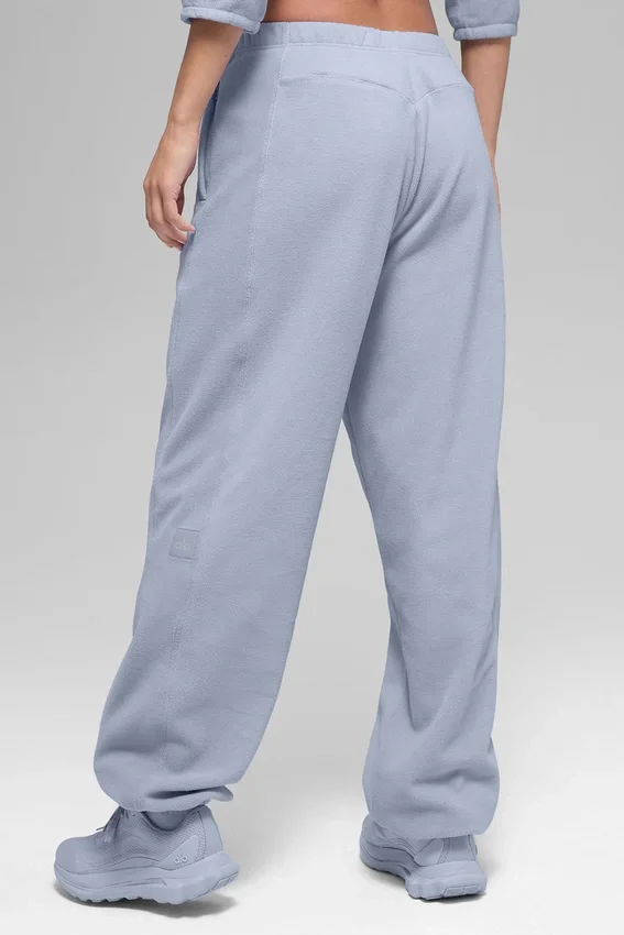 Polar Fleece High-Waist Retreat Jogger – Winter Frost