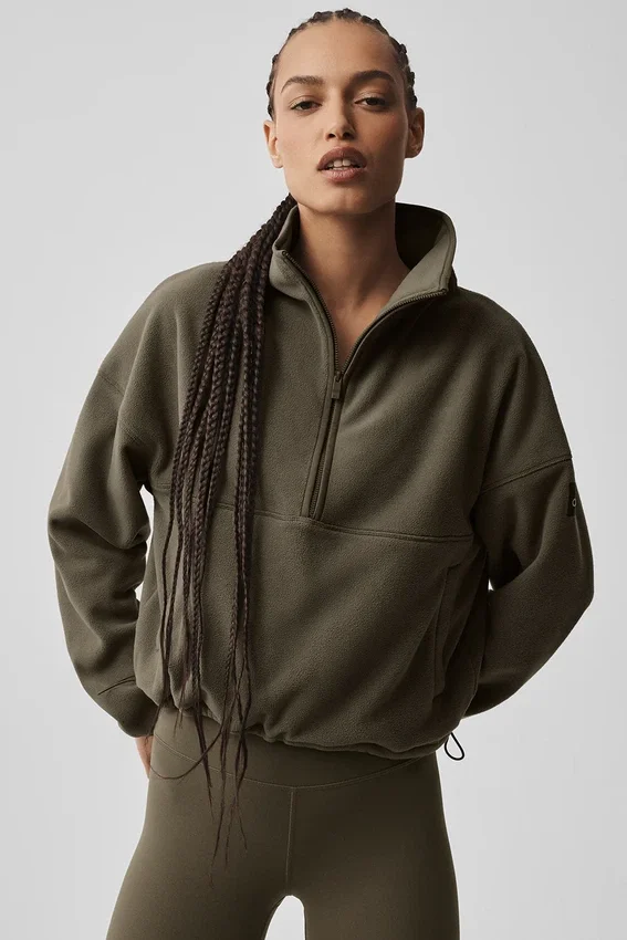 Polar Fleece Retreat Cover up – Olive Tree