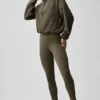 Polar Fleece Retreat Cover up – Olive Tree