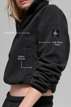 Polar Fleece Retreat Cover-up – Svart