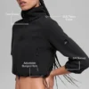 Polar Fleece Retreat kort jakke – svart