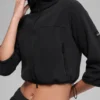 Polar Fleece Retreat kort jakke – svart