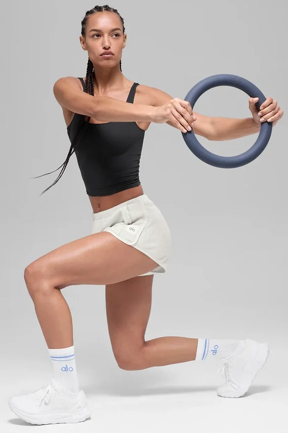 Polar Fleece Retreat Shorts – hvit melert grå