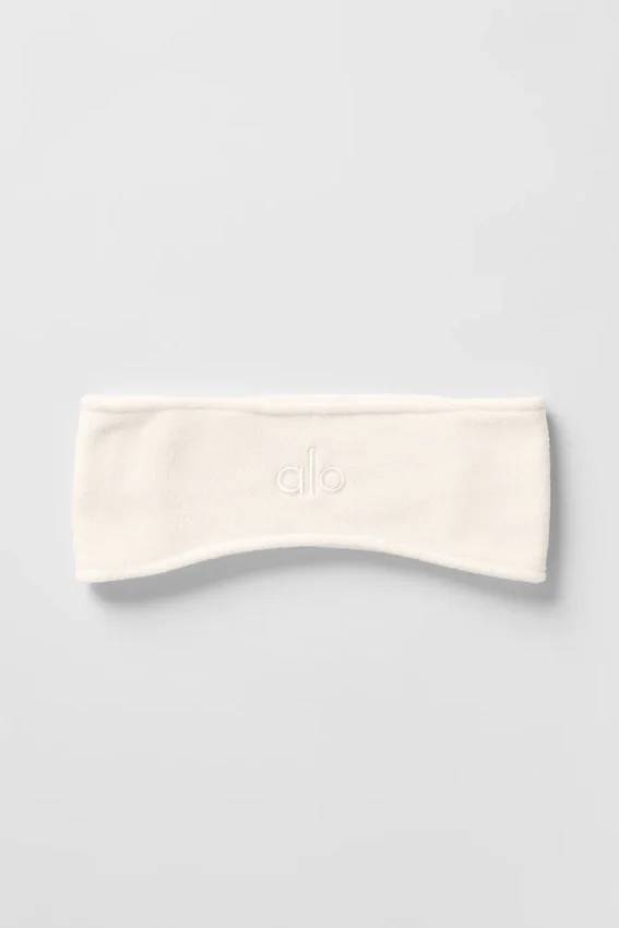 Polar Fleece ørevarmer – elfenben