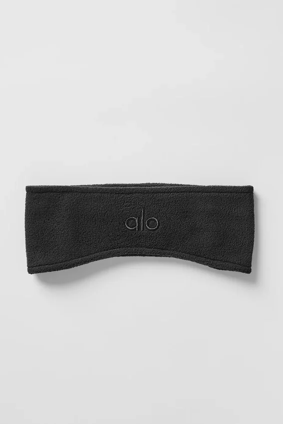 Polar Fleece ørevarmer – svart