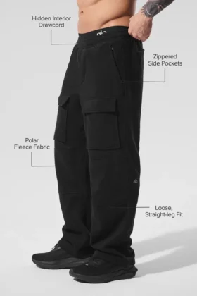 Polar Fleece Ridge-bukser – svart
