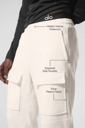 Polar Fleece Ridge Cargo-bukser – Elfenben
