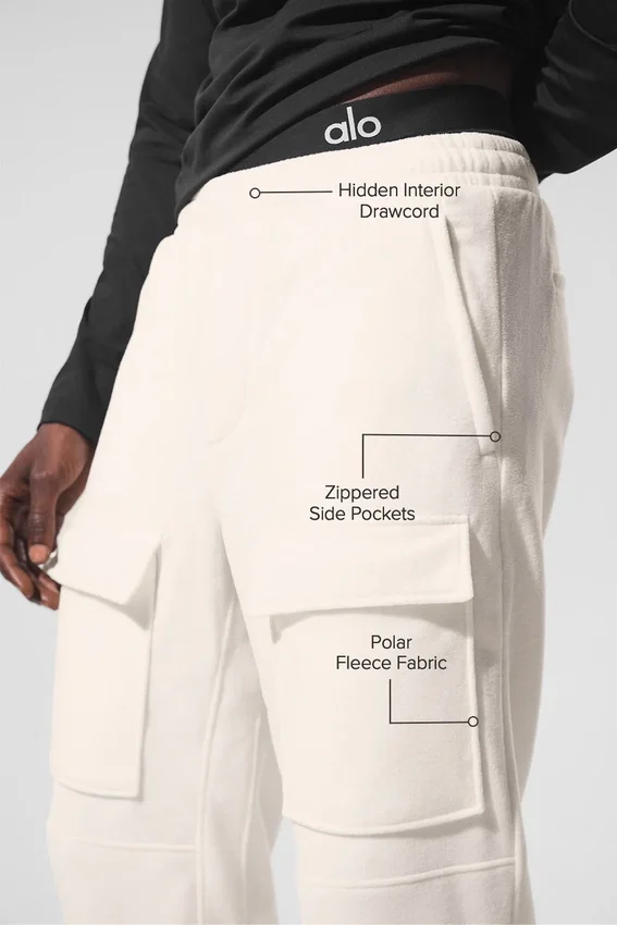 Polar Fleece Ridge Cargo-bukser – Elfenben