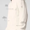 Polar Fleece Ridge-jakke med full glidelås – elfenben