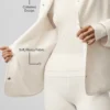 Polar Fleece Take Note-jakke – elfenben
