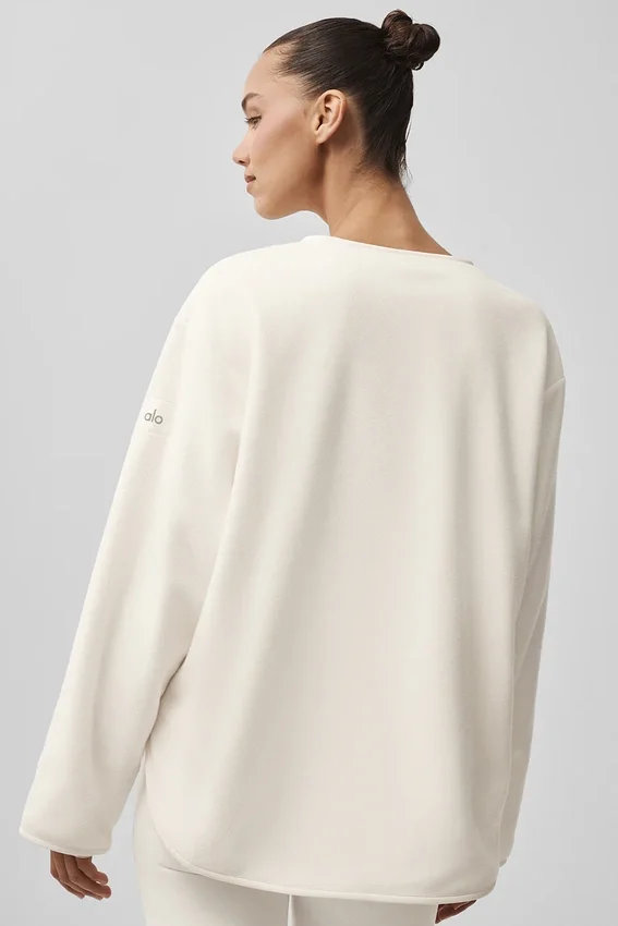 Polar Fleece Take Note-jakke – elfenben