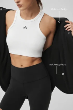 Polar Fleece Take Note-jakke – svart