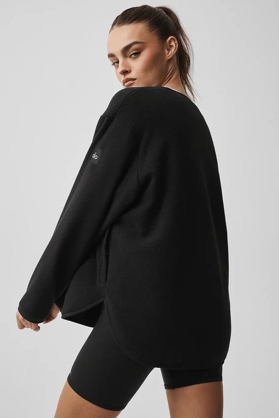 Polar Fleece Take Note-jakke – svart