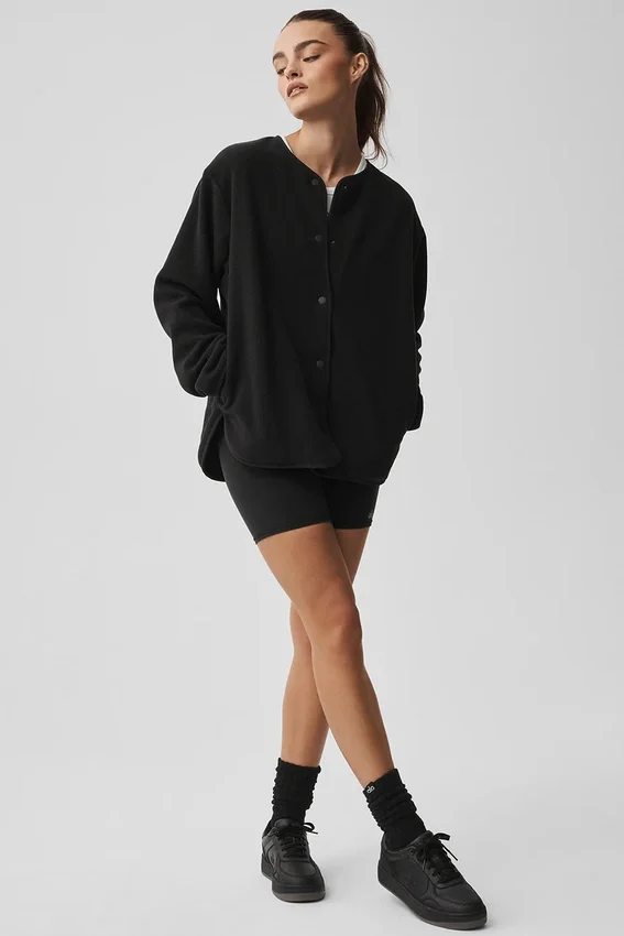 Polar Fleece Take Note-jakke – svart