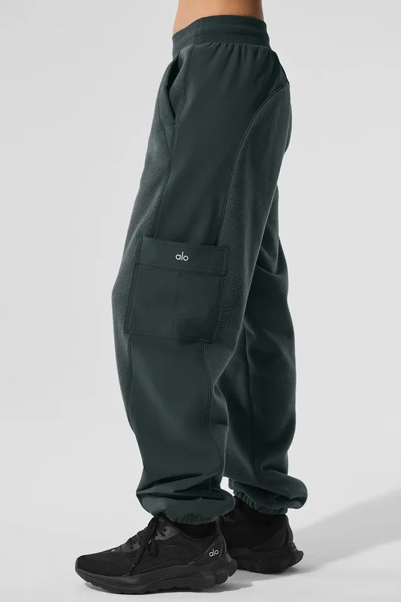 Polar Fleece Wintry Mix-bukser – kullgrønn