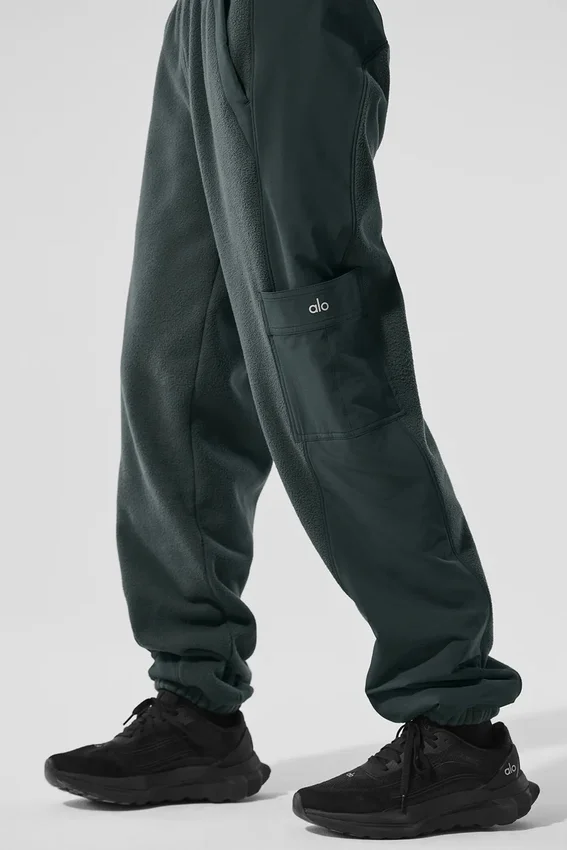 Polar Fleece Wintry Mix-bukser – kullgrønn
