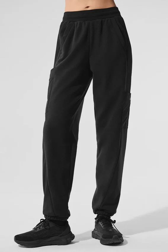 Polar Fleece Wintry Mix-bukser – svart