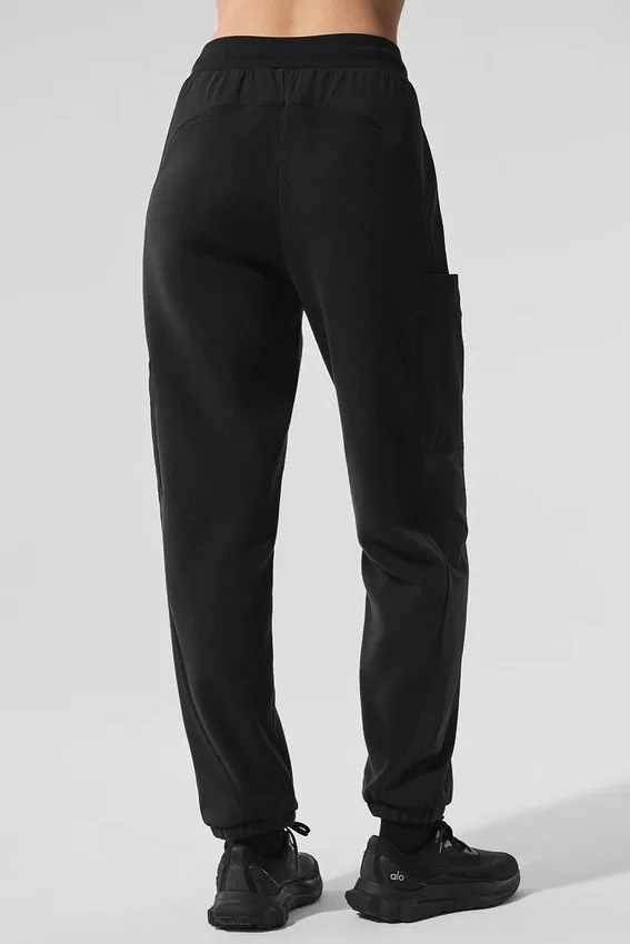 Polar Fleece Wintry Mix-bukser – svart