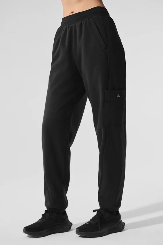 Polar Fleece Wintry Mix-bukser – svart