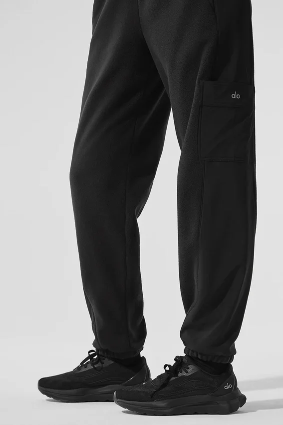 Polar Fleece Wintry Mix-bukser – svart