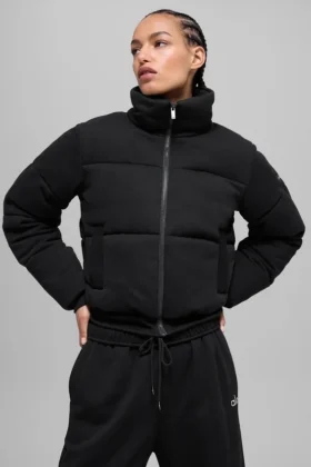 Puffer-genser – svart