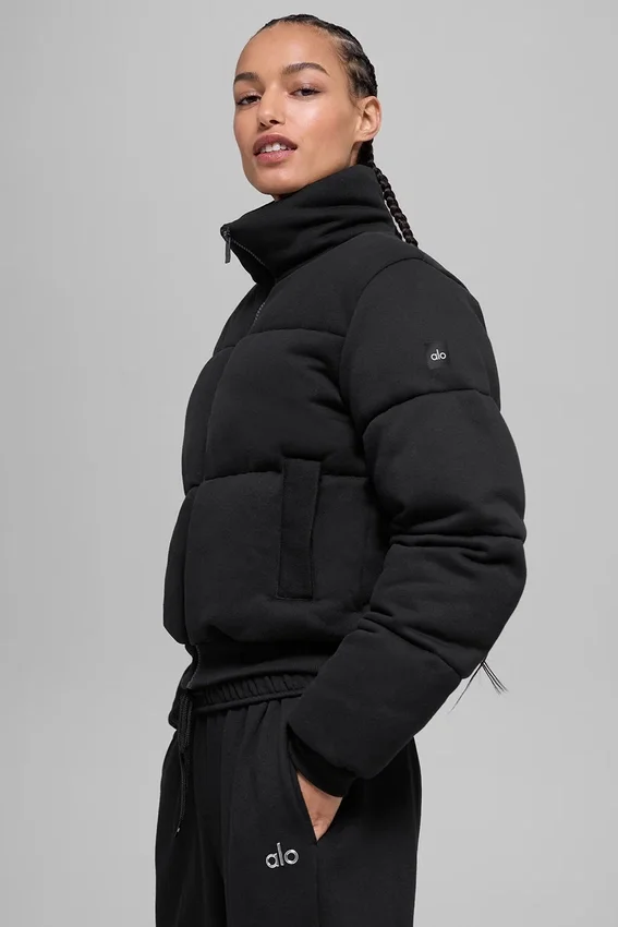 Puffer-genser – svart