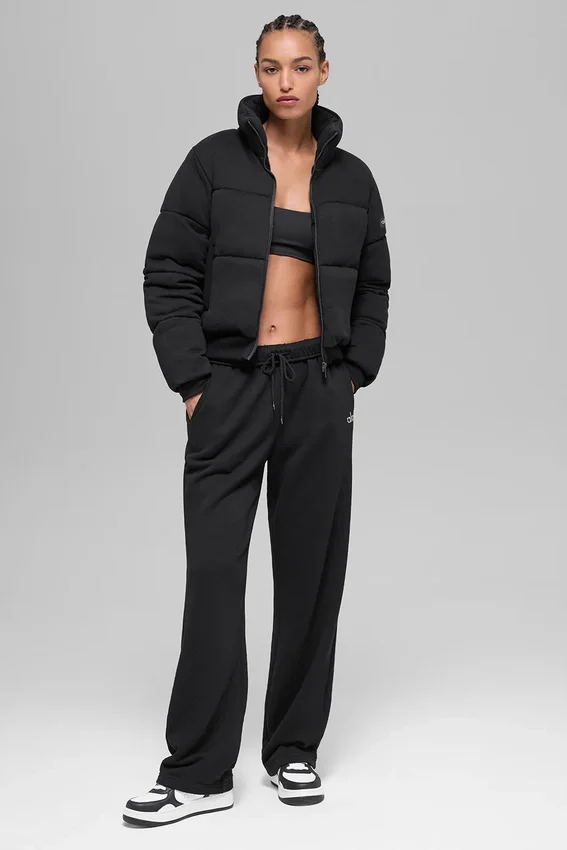 Puffer-genser – svart