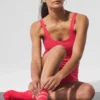 Pulse Grip-sokker for kvinner – Candy Red