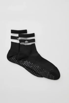 Pulse Grip-sokker for kvinner – svart