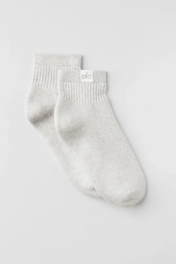 Quarter Crew Street Sokker – hvit melert