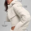 Quiltet Starlight-puffervest – benhvit