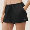 Radiance-shorts i silke-blanding – svart