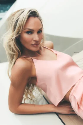 Radiance-singleter i silke-blanding – solkysset rosa