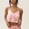 Radiance-singleter i silke-blanding – solkysset rosa