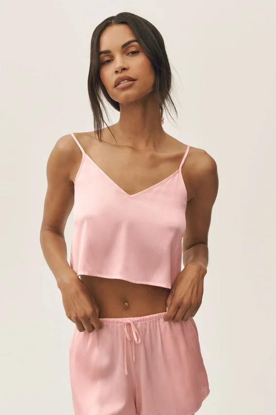Radiance-singleter i silke-blanding – solkysset rosa